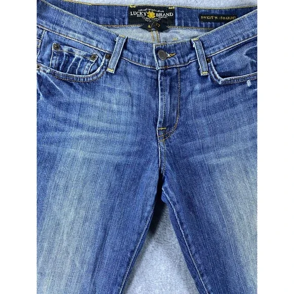 Lucky Brand Jeans Women's 28 Blue Y2K Sweet N Straight Denim Cotton Stretch - Picture 4 of 16